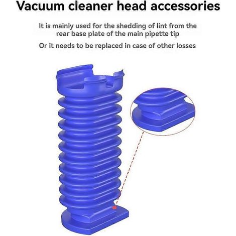 Tuyau inférieur d'aspirateur pour aspirateur V8slim/Digital Slim/V10 Slim/V12/V12slim/V15 Detect Slim, tuyau bleu, lot de 3 (1/5)