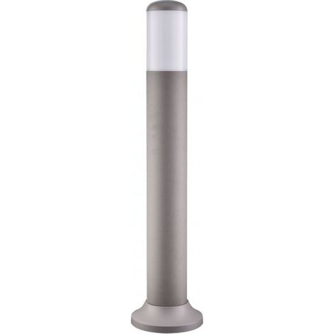 Colonna da esterno zafferano 1xe27 grigio 70x9,1x9,1 cm policarbonato ip44 (1/2)