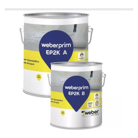 Weberprim ep 2k (kg.3 a+b kg.1) primer epossidico bicomponente a base acqua