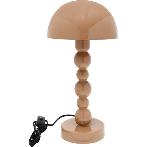 Lámpara de sobremesa seta de metal beige con bolas 40 cm (1/5)