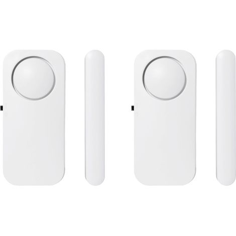 Smartwares Alarme pour porte / fenêtre SMA-40251 blanc jeu de 2 90 dB SMA-40251 S414632 (1/5)