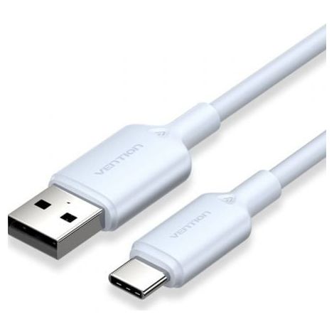 Cable USB 2.0 Tipo-C Vention CTQLH/ USB Tipo-C Macho - USB Macho/ Hasta 60W/ 480Mbps/ 2m/ Azul