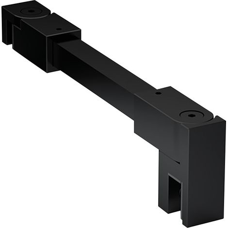 Raidisseur mural pour pare-douche - Décor : Noir - Dimension : 12 x 12 mm - Longueur : 1210 mm - Matériau : Laiton - Modèle : Carré - Pour verre d'épaisseur : 8 à 10 mm - ITAR (1/5)