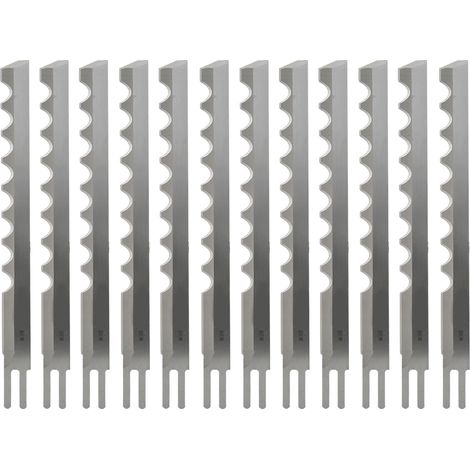 12 Pièces Lames Droites et Ondulées pour Machine à Couper le Tissu, Outil de Couture Accessoire 8/10 Pouces (1/5)
