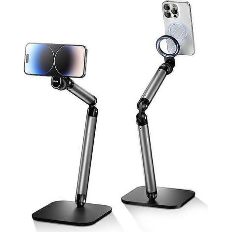 Support pour téléphone portable, support pour téléphone cellulaire, support de bureau magnétique Magsafe pour le streaming vidéo ( ) (1/5)