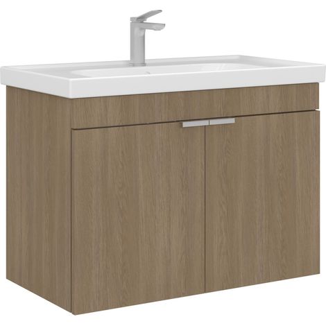 Waschtischunterschrank "Desna 80" – 80 x 45 x 58 cm – Sonomo Oak (1/5)