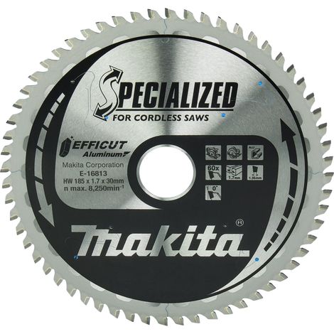 MAKITA E-16813 Specialized for aluminium 185mm x 30mm x 60T