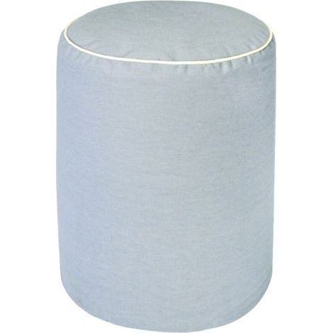 Cuscini Pouf seduta tondo grigio