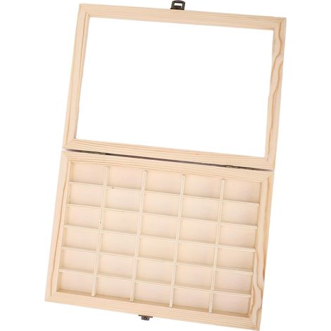 Boîte de Rangement pour Cassette de Film pour Appareil Photo, 30 Emplacements, Minimaliste, 135 Cassettes de Film, Présentoir Pratique en Bois, Organisateur pour Les Amateurs de Photographie, (1/5)