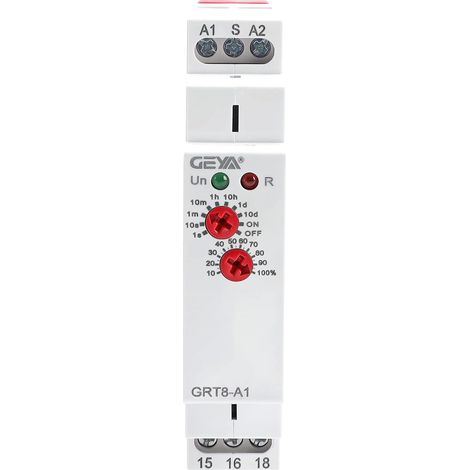 Retarder mise sous tension Relais temporisé à fonction unique 1SPDT 16A Électronique Minuteur Retarder marche Relais (GRT8 A1,AC230V) (1/5)