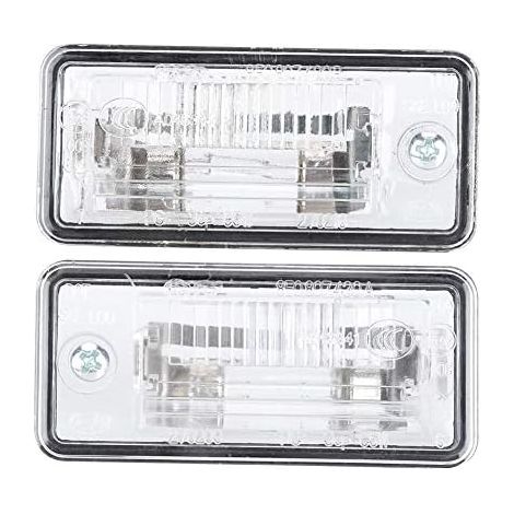 Éclairage pour plaque d'immatriculation, 1 paire Feux 8E0807430A 8E0807430B feu de plaque d'immatriculation adapté pour A3 A4 A5 A6 C6 A8 D3 Q7 RS4 (1/5)