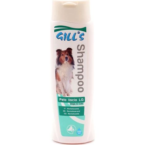Set 6 pezzi Gill'S Shampoo Pelo Liscio 200 ml per cani e gatti di taglia small e media dal pelo liscio (1/2)