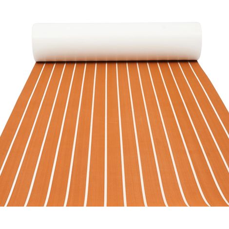 Alfombrilla de espuma EVA de teca, 240 x 90 cm, 6 mm de grosor, antideslizante. (1/2)