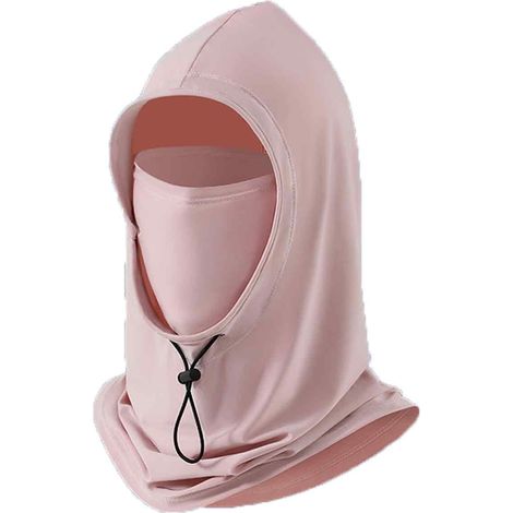 1 Cagoule solaire UPF 50+, respirante et légère, avec cordon de serrage, pour cyclisme, moto, pêche (1/5)