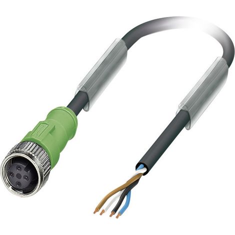 Phoenix Contact 1668111 Sensor-/Aktor-Steckverbinder, konfektioniert M12 Buchse, gerade 3.00 m Polza