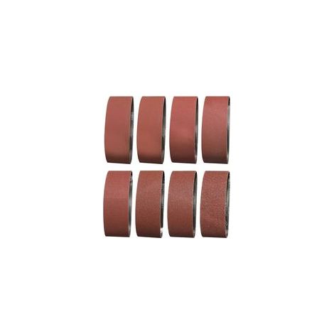 Bande Abrasive 75x533 Mm- Grains 2 X 40/60/80/120/180/240/320/400 Bande De Ponceuse Pour Le Ponçage Gxk51-P, Le Polissage Et Le Dépoussiérage, Idéale Pour Le Bois (16 Pièces)