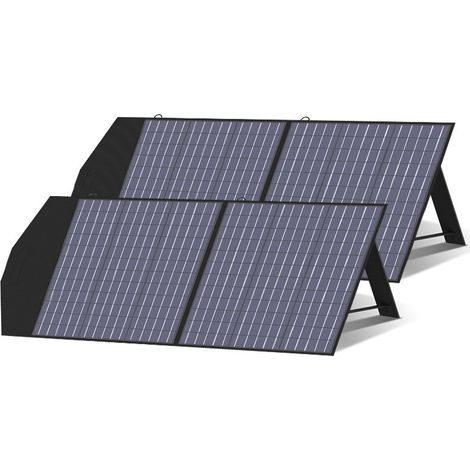 Allpowers – Chargeur solaire pliable 100W pour ordinateurs portables – Haute efficacité 22% – Imperméable et durable – Taille pliée 20x25.6x1.2 pouces