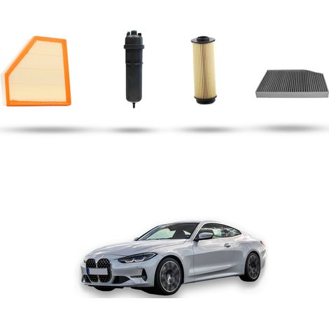 Kit tagliando 4 filtri compatibile con Bmw serie 4 (G22,G23 G80) 430d hybrid 210kw dal 2021 (1/5)