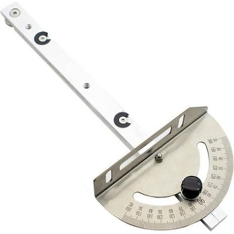 Jauge à onglet en aluminium pour scie à table et défonceuse – Poussoir d'angle et rail de guidage – Travail du bois de haute précision pour projets de travail du bois (1/4)