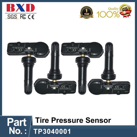 (TP3040001 Lot de 4) Capteurs de pression des pneus pour véhicules TP3040001 compatibles avec BAIC MAXUS, ZOTYE, JAC REFINE, S3, S5, S2, M4, M2, J4, J6, A30, 2362781138, 433 MHz (1/5)
