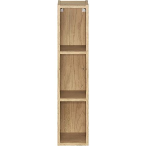Mobile da arredo NATURA – Aperto – Colore rovere chiaro – L20 x H80 cm - Da appendere (1/4)