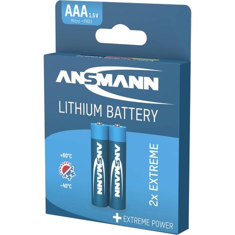 Ansmann Extreme Batteria Ministilo (AAA) Litio 1150 mAh 1.5 V 2 pz.