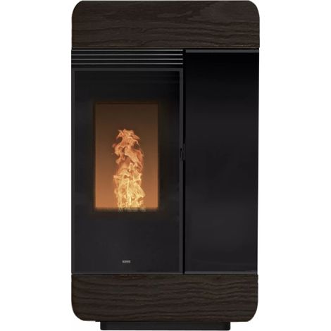 BRICOSOL ESTUFA DE PELLET KLOVER MODELO DIVA 3000 WOOD Color Wengé (1/4)