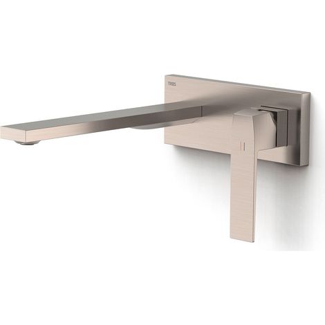 TRES 20230032AC SLIM Pieza Vista para Cuerpo Empotrado De Lavabo Color Acero - ref: 20230032AC