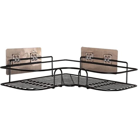 FOREHILL Étagère De Douche Étagère D'Angle, Étagère De Salle De Bain, Étagère De Douche Sans Perçage Étagère D'Angle En Métal Antirouille, Autocollant De Receveur De Douche Pour La Salle De Bain, Éta (1/5)