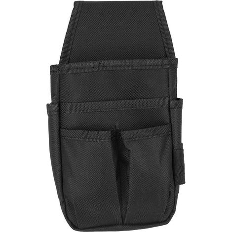 Bolsa de herramientas profesional - Electricista - Multifuncional - Negra - Ferretería - Organizador - Soportes - Modelo negro (1/5)