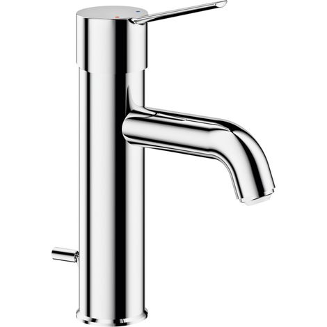 Mitigeur de lavabo H85 mm, avec bonde, levier de commande