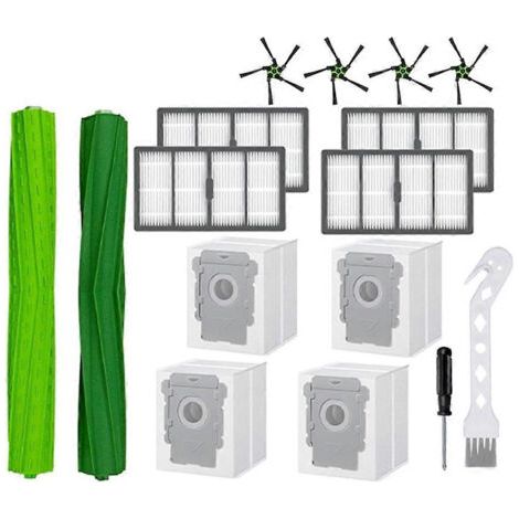 Pièces détachées pour aspirateur robot iRobot Roomba S9 9150 S9+ Plus : rouleau principal, brosse latérale, filtre HEPA, sac à poussière et accessoires (1/5)