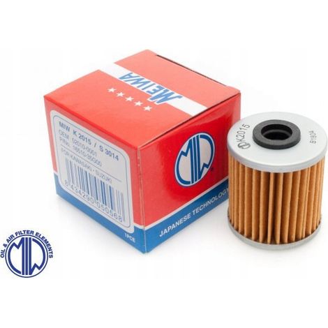 Filtro de Aceite MIW (MEIWA) HF207 Kawasaki KXF 250, Suzuki RMZ 250/450 04-16 (1/2)