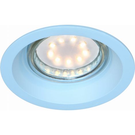 Spot plafond Candellux SA-12 bleu rond GU10 aluminium (1/4)