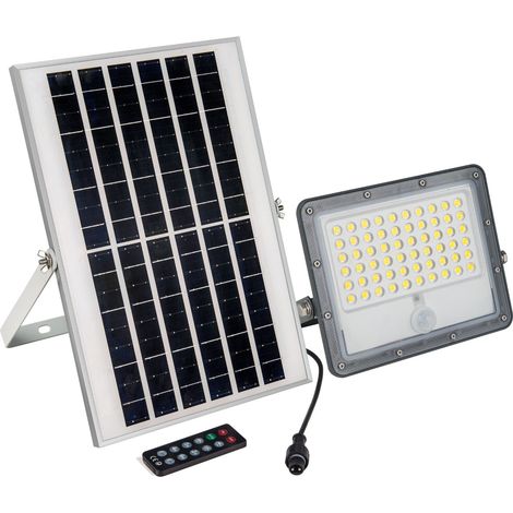Projecteur solaire de sécurité 12W - Capteur PIR et télécommande