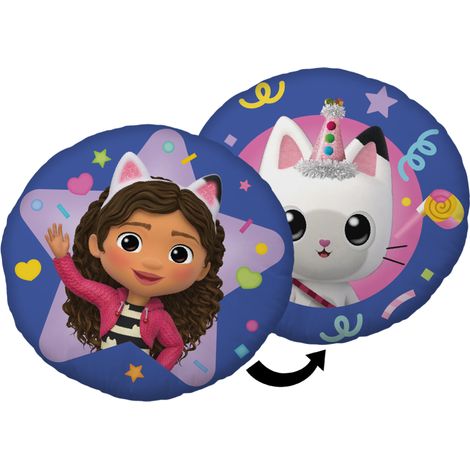 Gabby et la maison magique - Coussin rond décoratif - Multicolore - D 40 cm - Livraison gratuite