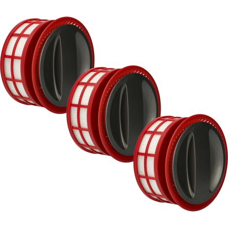 vhbw 3x Filtre post-moteur compatible avec Roborock T7S Plus, T7S, H7, H6 aspirateur - Filtre HEPA (1/4)