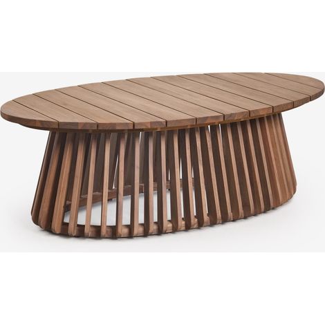 Table basse de jardin ovale 120x65 cm en bois d'acacia Mura SKLUM