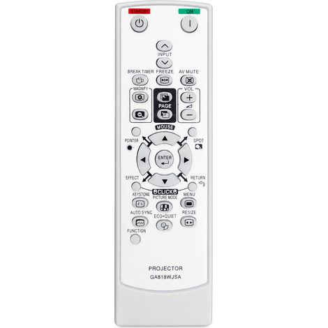 Télécommande pour Projecteur Compatible avec Sharp GA818WJSA (1/5)