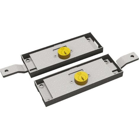 1PZ SERRATURA LATERALE SERRANDA DX+SX CATENACCIO ZANCATO 2+2 MANDATE 3 CHIAVI