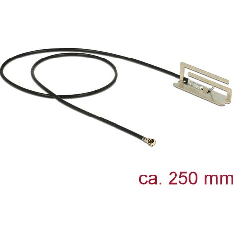 Antenne wlan mhf iv/hsc mxhp32 kompatibler stecker 802.11 ac/a/h/b/g/n pifa -4 dbi 250 mm intern delock