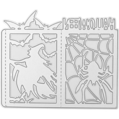 Plaque de découpe Halloween Sorcière Lanterne pour scrapbooking et invitations (1/5)