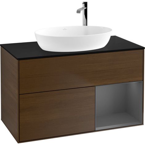 Villeroy & Boch F902GKGN Meuble sous-lavabo Finion F90 (1/2)