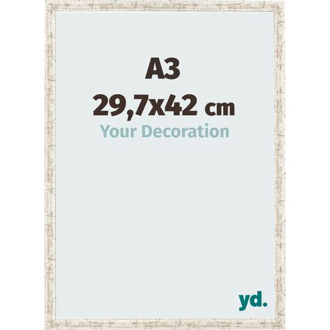 yd. - Cadre photo A3 29.7x42 - Blanc Vintage - MDF - Bologna (1/5)