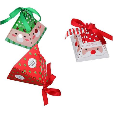 15 boîtes en papier pour Noël, cadeaux, friandises, bonbons et chocolats, articles de fête-15pcs (1/3)