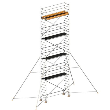 Layher Rollgerüst Uni Standard P2 mit Gerüststützen 5m, 10,20m AH (1/4)