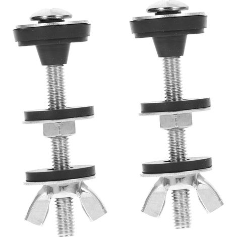 Kit de Réparation pour Cuvette de WC Fuyante Kit de Fixation de Réservoir avec Joint en Mousse,Boulons et Rondelles pour Réservoir de WC (1/5)