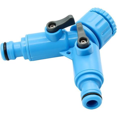 WURKO adaptador grifo riego doble 1/2-3/4 , Adaptador de Grifo Doble 1/2´´ y 3/4 ´´ Wurko.
- Adaptador de grifo con doble salida y manivelas de control independientes, compatible c (1/3)