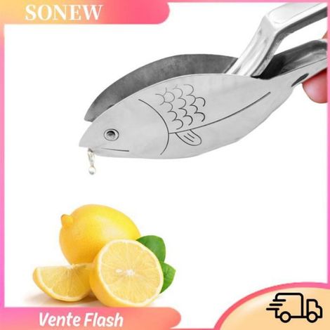 Presse-agrumes - Acier Inoxydable 304 - Pour Citron Et Citron Vert - Manuel - 13 x 2,1 x 4,5 cm - 1 Pièce (1/5)