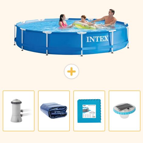 Intex Piscine Tubulaire Ronde - 366x76 cm - 5-pièces S326 (1/5)